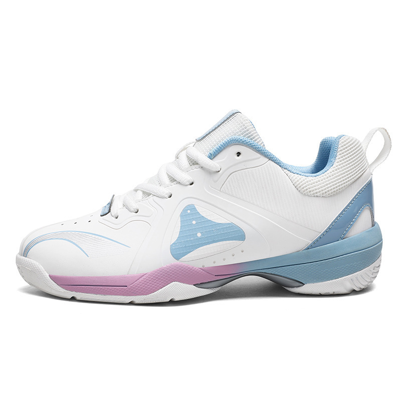 Zapatos de bádminton para mujer, zapatos deportivos antideslizantes resistentes al desgaste para pareja, superficie de malla transpirable, zapatos de entrenamiento de competición para jóvenes estudiantes, adultos