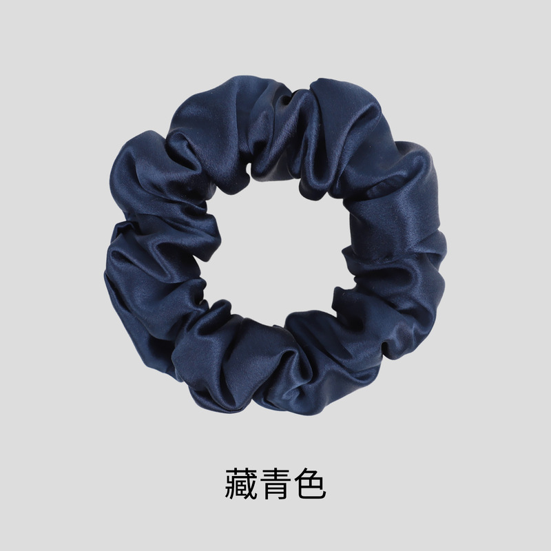 真丝发圈大号大肠圈5cm头绳法式复古女桑蚕丝丝绸缎高级感发饰|undefined