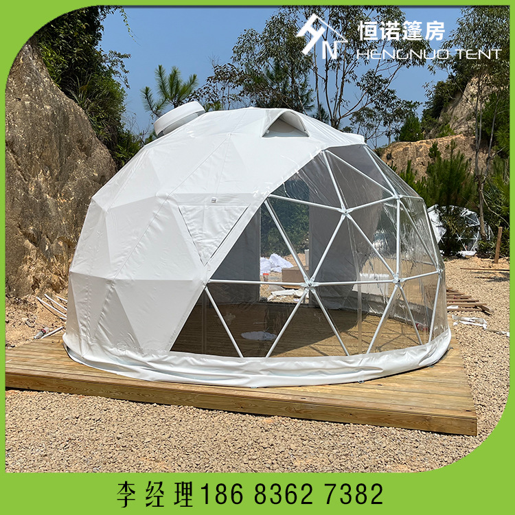 厂家专供星空天幕帐篷 4米直径球形民宿酒店帐篷 户外住宿使用