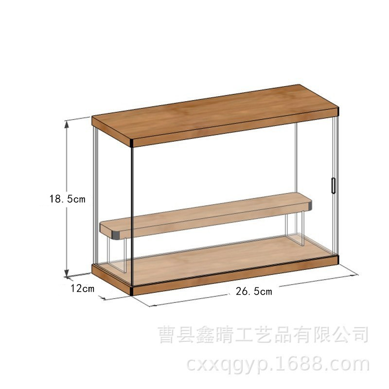 En stock caja ciega de almacenamiento soporte de exhibición burbuja caja de presentación de acrílico mate caja de almacenamiento de muñeca de jazmín transparente hecha a mano