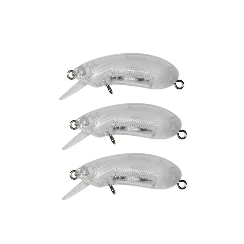 路亚饵CC50CC60米诺假饵透明摇滚小胖本体diy涂色加工批发