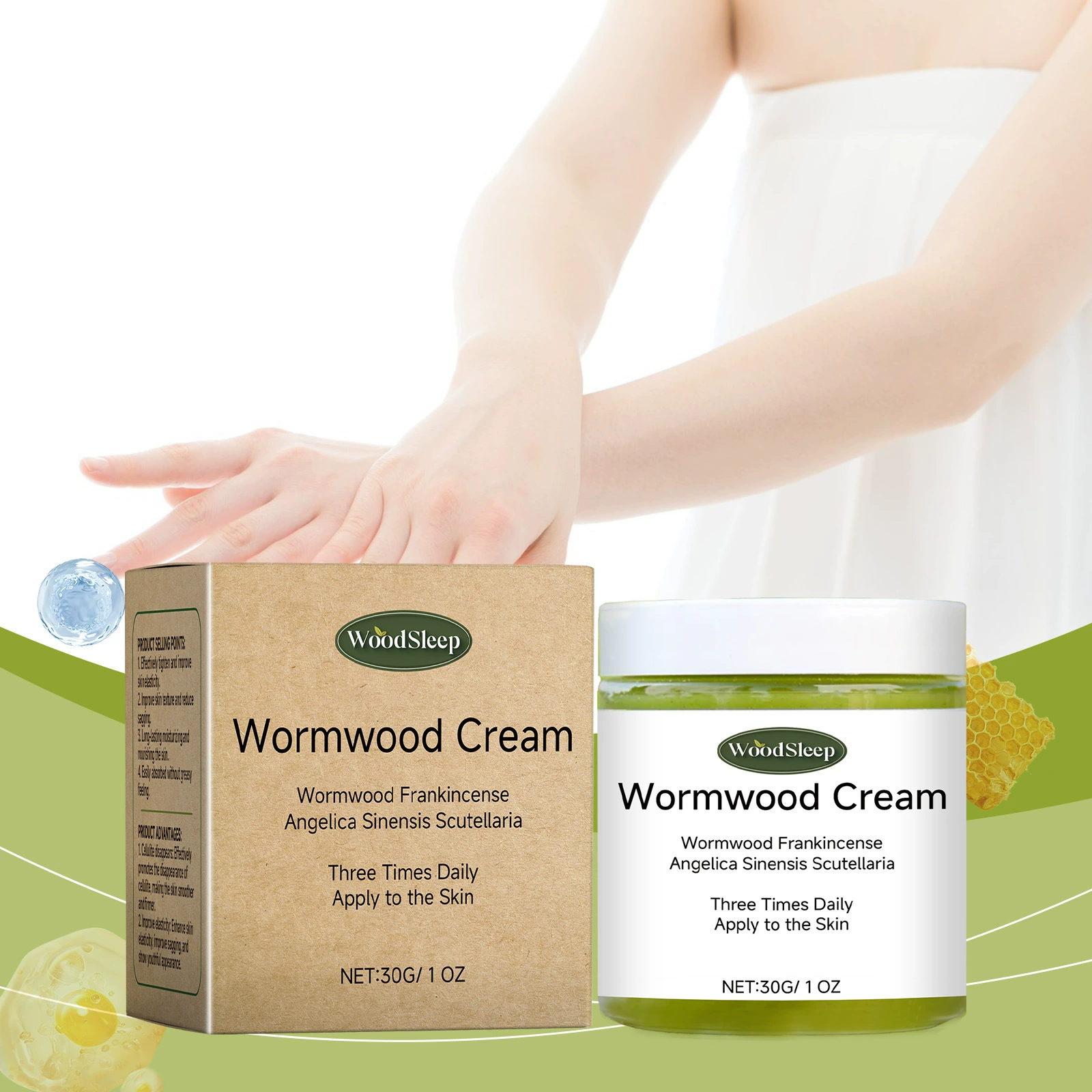 WOODSLEEP Укрепляющий крем для кожи, лифтинговый увлажняющий крем с травяной эссенцией, ежедневный крем для ухода за телом