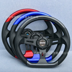 Factory Direct Sales Car Universal D-Type Steering Wheel 350Mmabs Competitive Steering Wheel