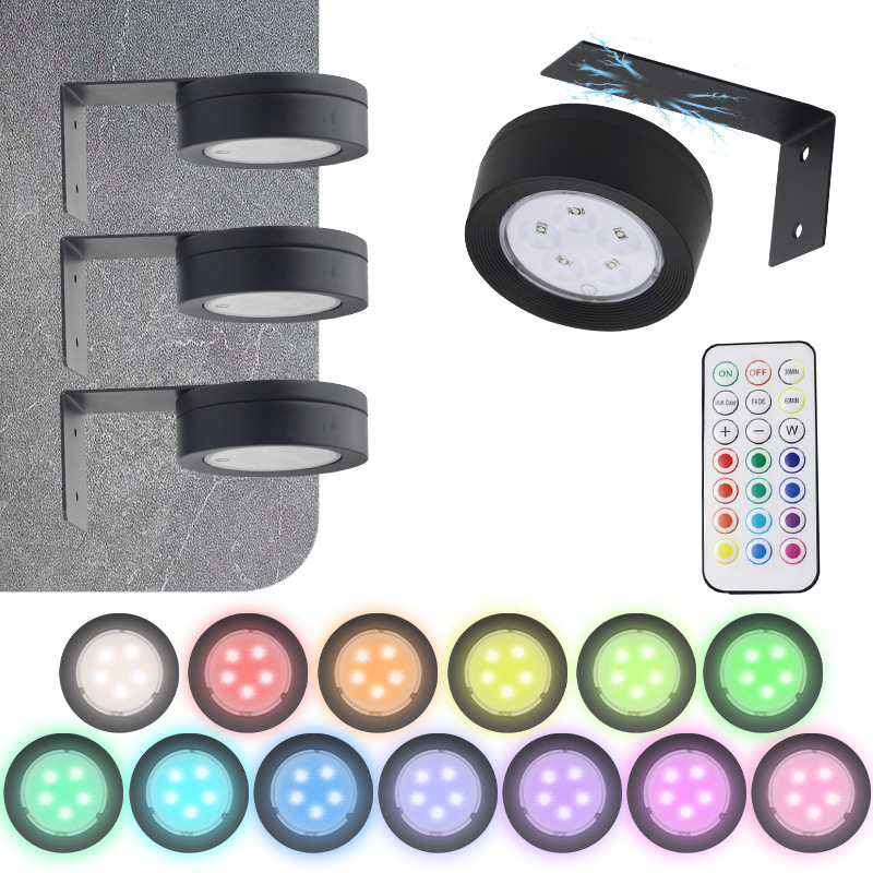 Led Magnetic Art Display Light Atmosphere Rendering Home Decoration Night Light Wall Stair Light Iron Frame Ice Hockey Light