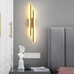 Ledネット赤現代シンプルな新しい北欧スタイルの部屋の壁灯通路灯アクリル長条灯家庭用
