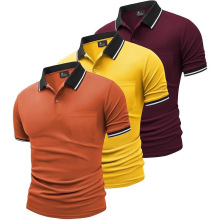 男士商务休闲短袖POLO衫工装POLO