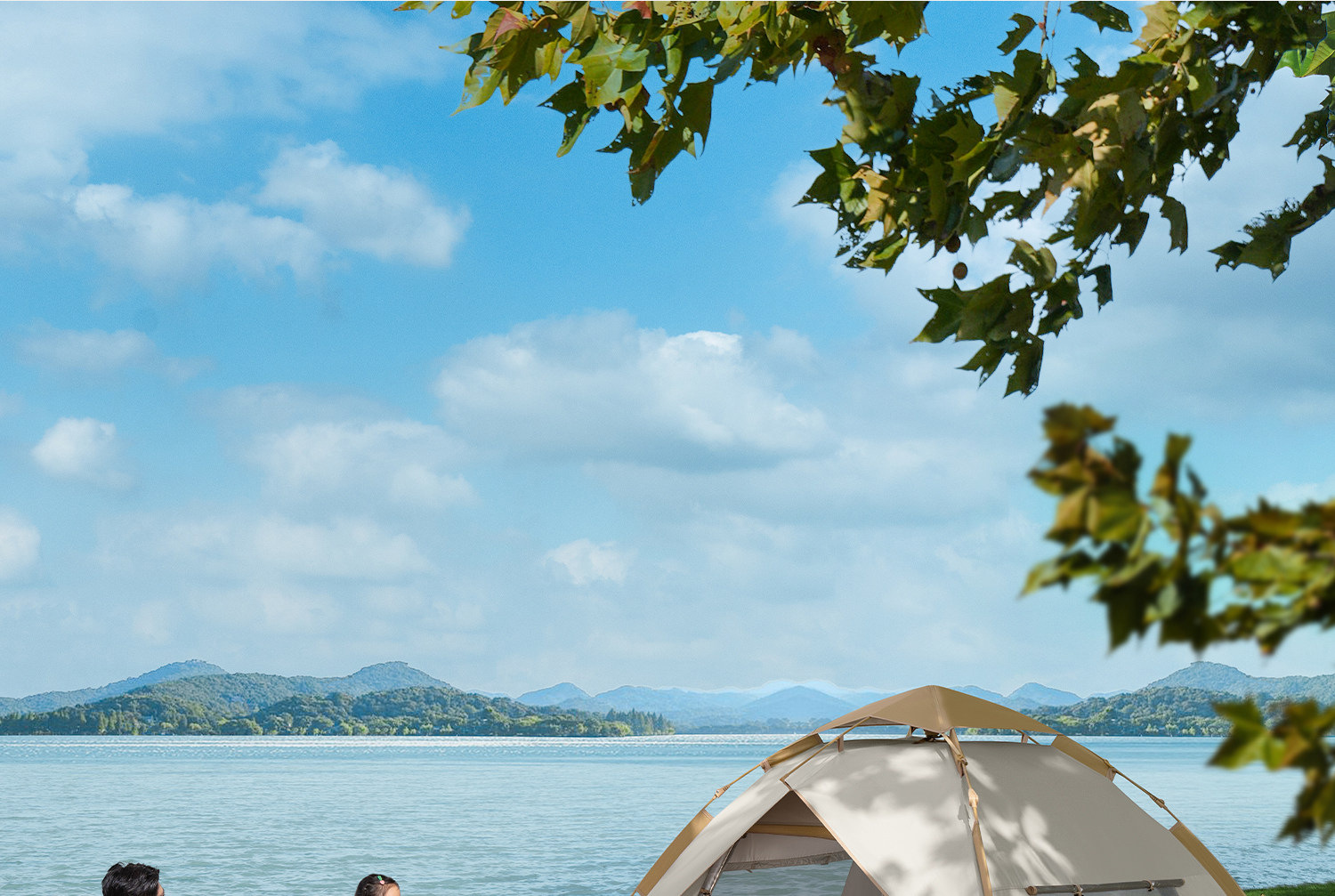 Popular distribution product: Fully automatic, quick-open, no-assembly required, suitable for home use, rainproof, sun-shading, thickened tent set for beach and camping