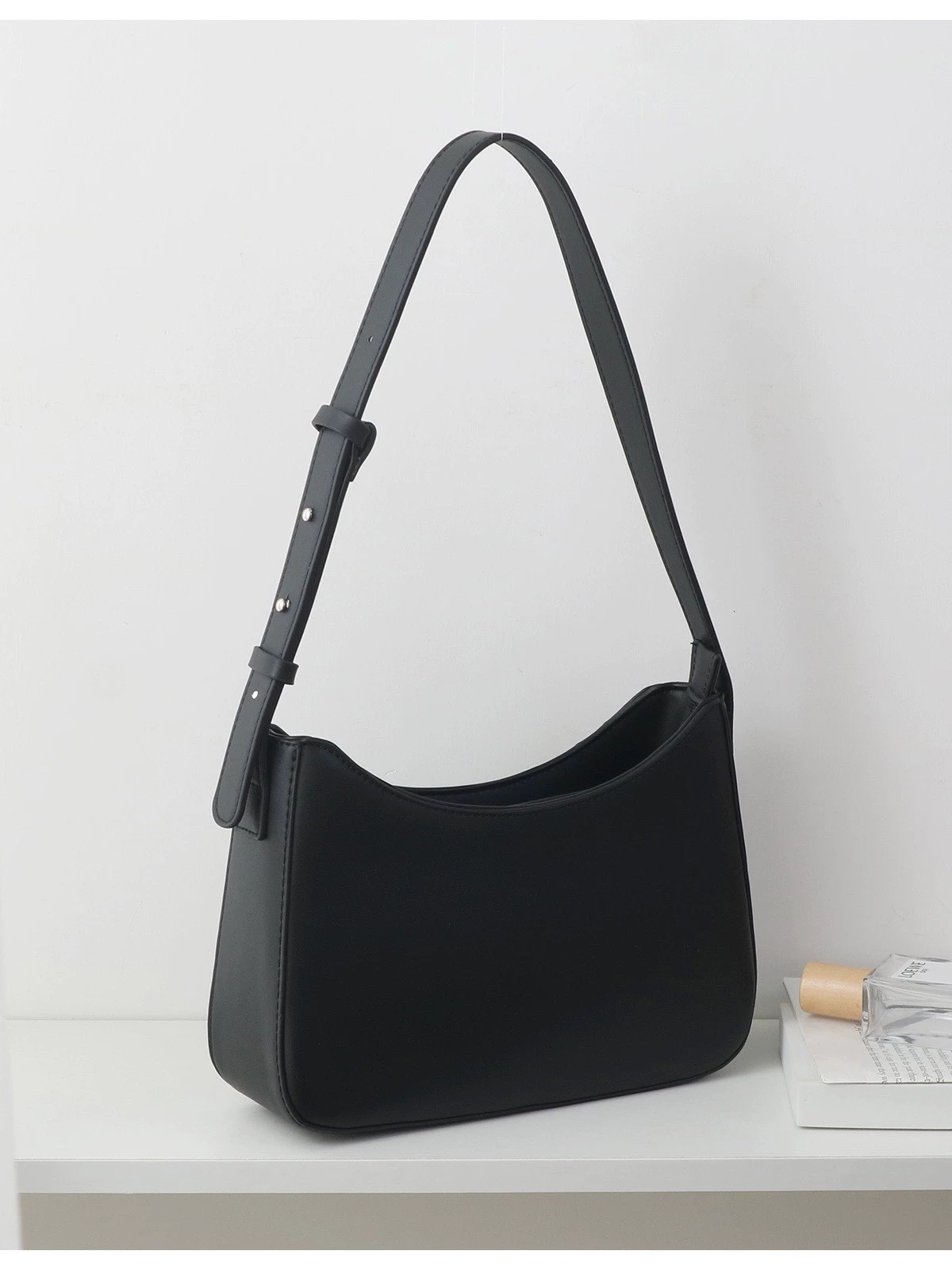 Shoulder bag, PU underarm one-shoulder bag, small summer/spring style, adjustable strap