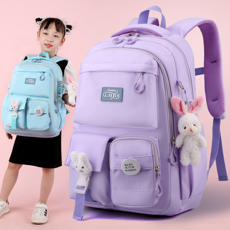 2022 peces naturales nueva mochila estudiante de escuela primaria 2-5 grado niña ligera generación de protección de la columna vertebral transfronteriza caliente