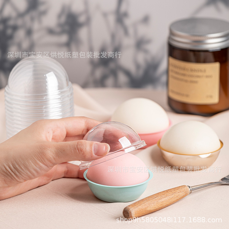 单粒雪媚娘蛋黄酥包装盒肉松小贝泡芙盒子麻薯西点烘焙打包盒
