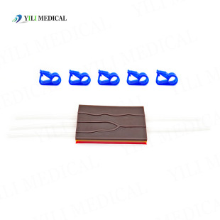 Hot-Selling Silicone Black Skin Injection Blood Collection Practice Module Skin Suture Practice Model Robert Clamp Hose