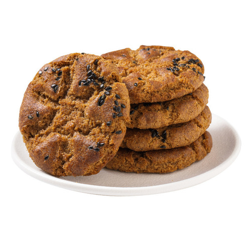 Sihuameng-Five black peach crisps, whole grain black sesame biscuits, peach crisps, peach crisps, office snacks for delivery