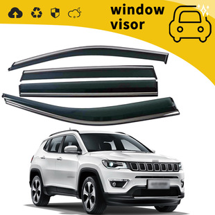 Suitable for 11-18 Jeep Compass Grand Commander Free Light Renegade Door Rain and Sun Protection Modification Decoration
