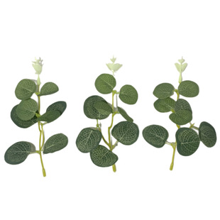 Cross-border simulation eucalyptus money leaf single simulation green plant decoration