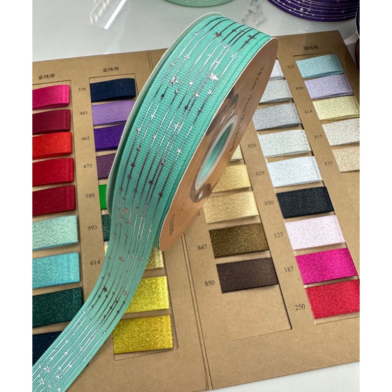 Explosiones transfronterizas estrellas de fijación en caliente galvanizado DIY arco de regalo de fiestas decoración cinta accesorios de ropa