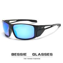 欧美热销款户外运动偏光墨镜男女款彩膜骑车钓鱼防紫外线太阳镜潮