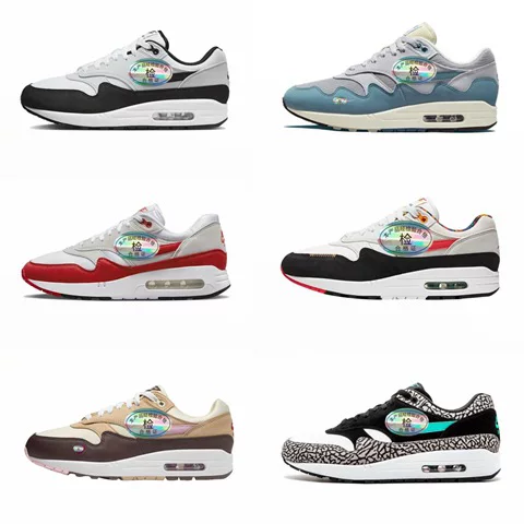 Putian authentic version with logo Max 1 air cushion 90 men's and women's casual running shoes, various models FD9082-107