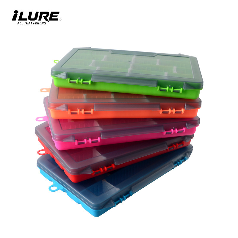 愛路亞漁具新款210系列路亞單層插片餌盒 假餌釣魚配件工具收納盒