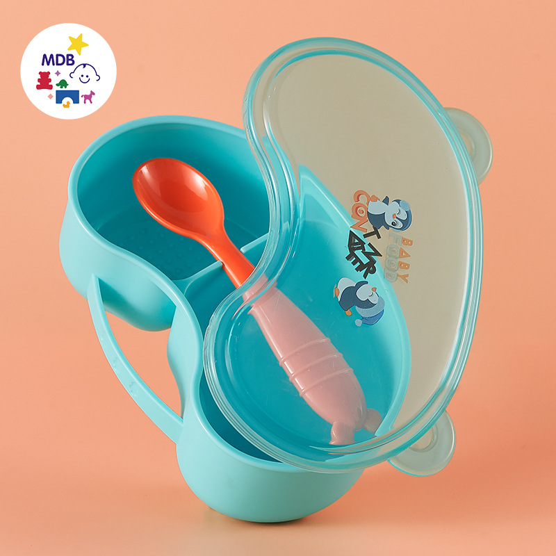 다채로운 보완 그릇-블루 펭귄