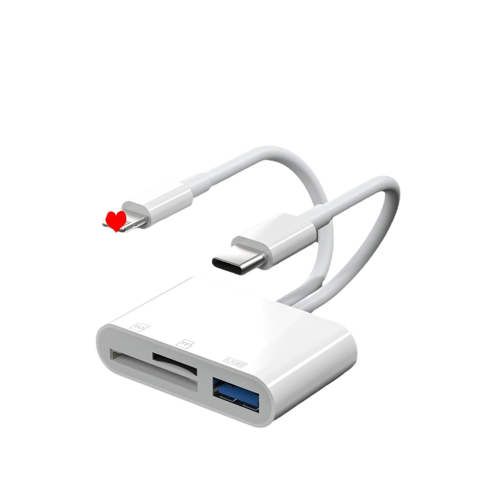 Совместимо с Android считыватель карт SD+TF+USB OTG Type-C, многоцветный/мультитональный считыватель