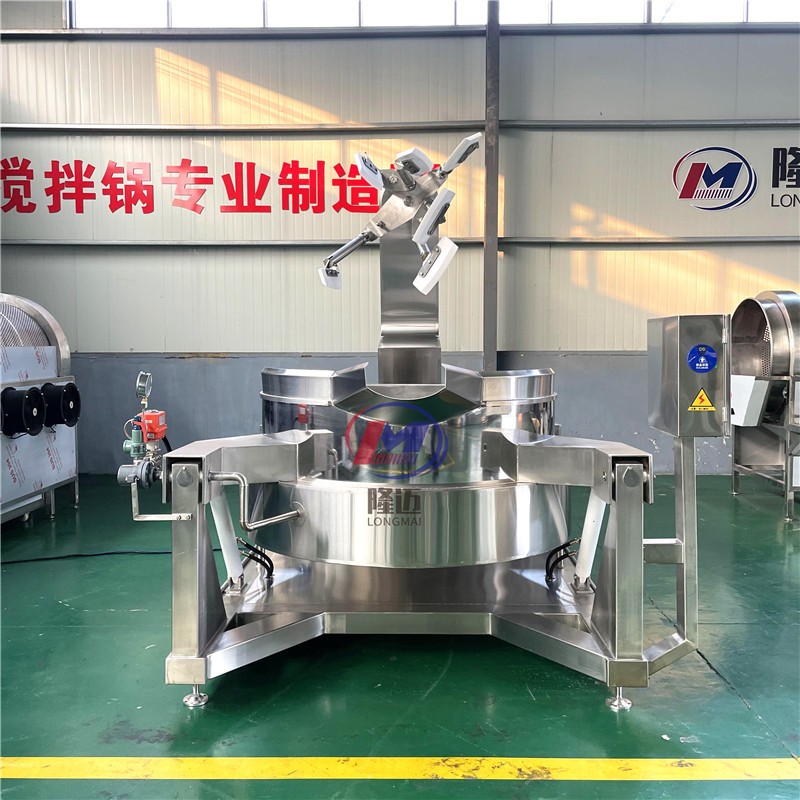 小龙虾全自动多爪行星搅拌炒锅 火锅料炒料机 预制菜炒制设备