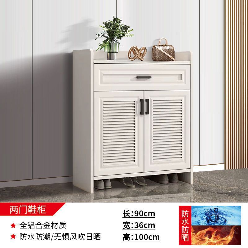 흰색 2도어 신발장 길이 90cm 너비 36cm 높이 100cm (맞춤형 제품, 주문하기 전에 고객 서비스에 문의하십시오)