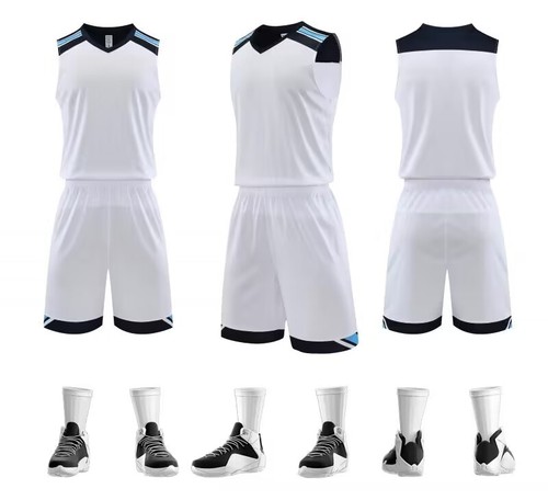 Extremely fast wholesale basketball sportswear with light plate printing number customized training camp training class basketball uniform for men cross-border foreign trade