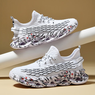 New Fall/Winter Student Sports Basketball Shoes Men's Shoes Actual Combat Sneakers Wear-resistant Shock Retarding Rebound Shock Retarding Actual Combat sneaker