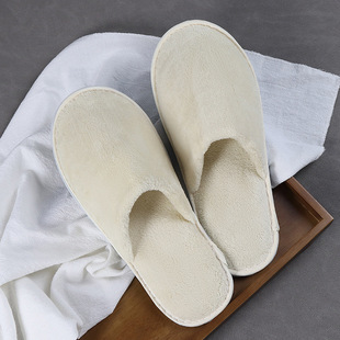 Disposable Slippers Five-Star Hotel Supplies B&B Beauty Salon Hotel Thickeneded Non-Slip Wholesale Can Be Embroidered with Logo