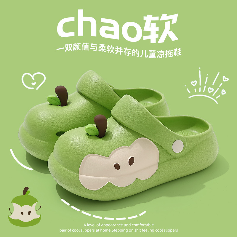 Apple Crocs レディース 夏 厚底 家庭用 室内用 滑り止め 両用サンダル 女性用 卸売|undefined