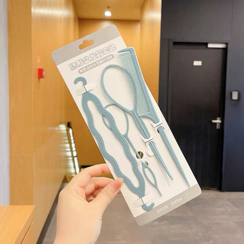 髪を編む道具4点セット 大人子供用 簡単ヘアツール 編み込みツール メーカー直販|undefined