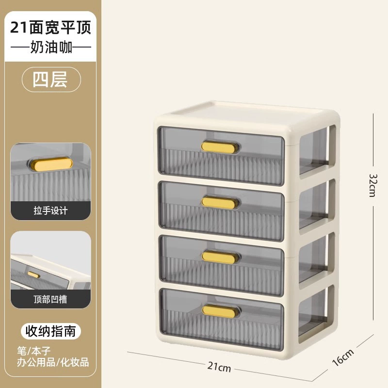 Cosmetic table storage box, lipstick, capacious transparent plastic face mask