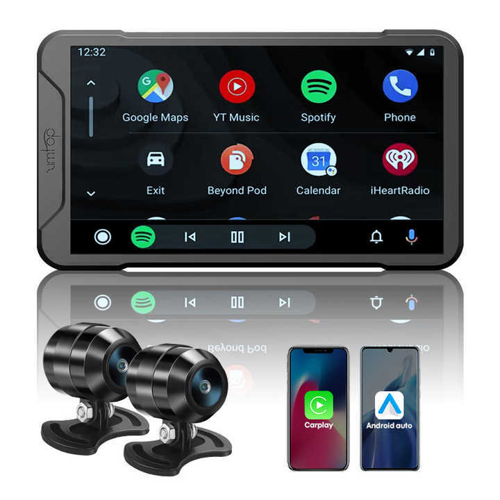 Motorcycle locomotive smart car machine cast screen driving recorder carplay suitable for Android Apple Hongmeng