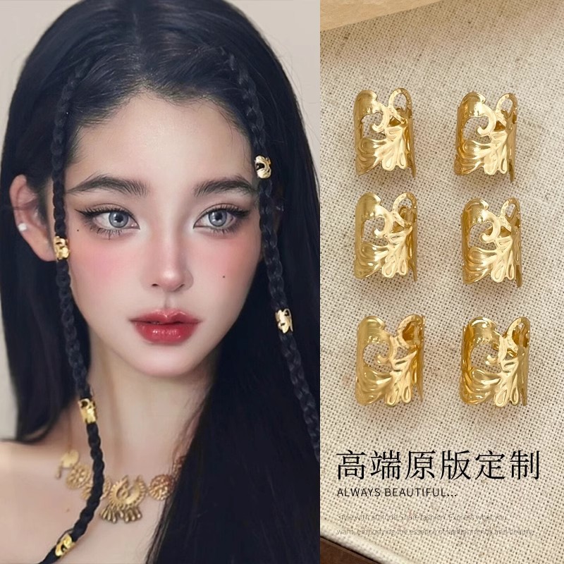 Cross-border e-commerce new fashion hollow metal braid hair buckle simple open hairpin spot wholesale a generation of hair