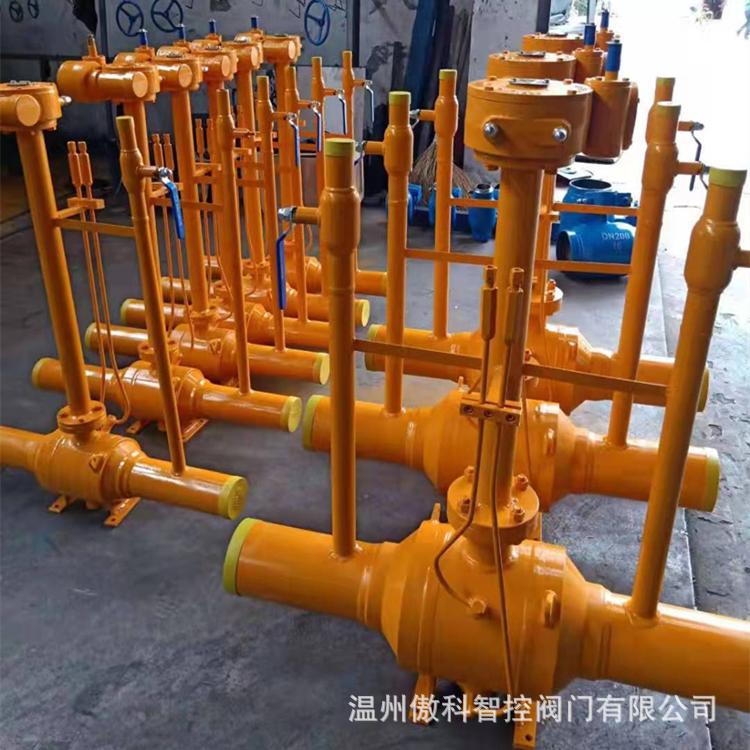 Q367F-16C 埋地式全焊接球阀 双放散全焊接球阀 Q367F