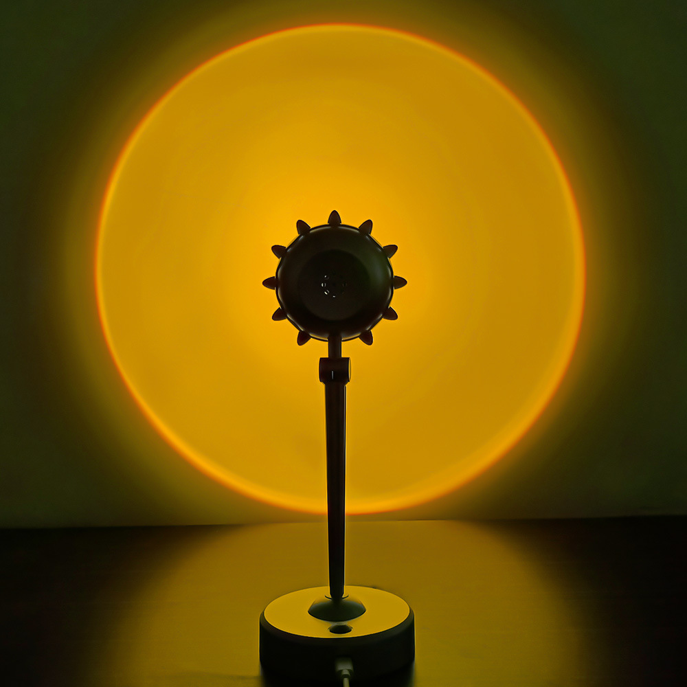 日落灯拍照摄影网红氛围灯夕阳USB投影灯inS气氛背景灯卧室落日灯