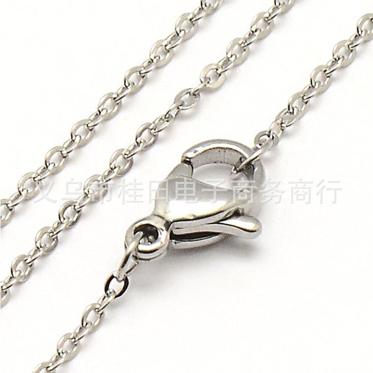 DIY cadena cruzada plana cadena de la joyería plana O Cruz bolsa de cadena adornos accesorios con la langosta hebilla de la cadena de aleación