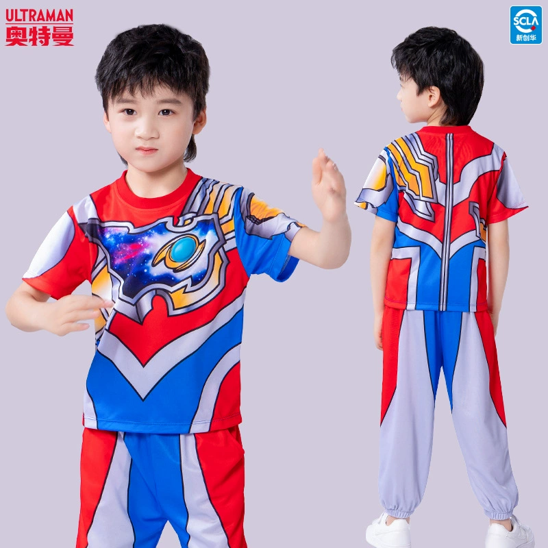 Ultra, летний Ultraman Tiga, репеллент от комаров для мальчиков, быстросохнущие спортивные брюки с коротким рукавом
