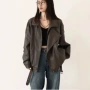 宽松新款春秋款男女皮衣