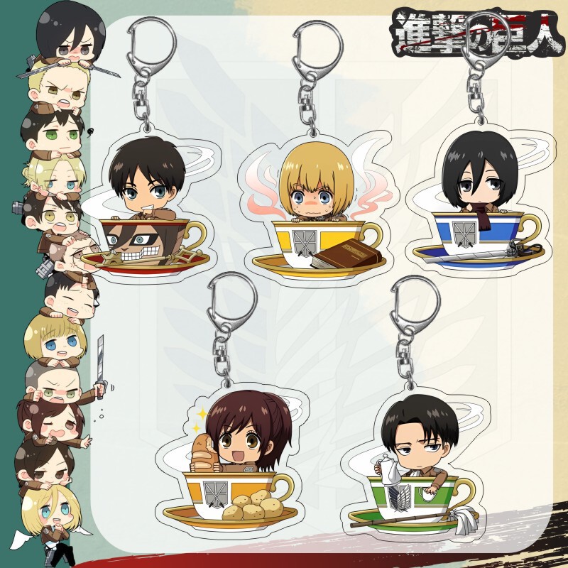 The Attack of the Giant Surrounding Allen Sanli Anime Star Secondary Cartoon Acrylic Pendant Keychain