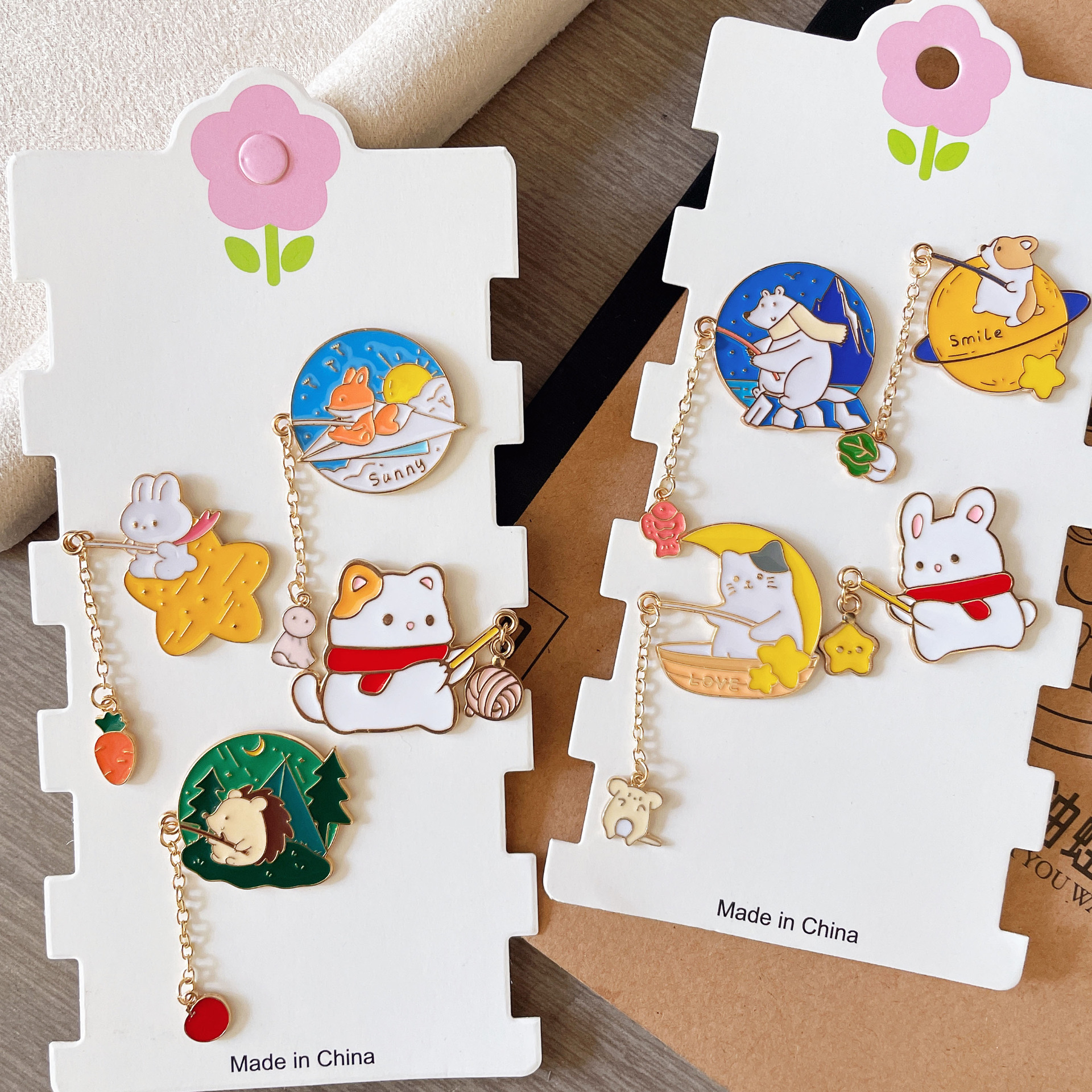 7g Weight Brooches Classification Daily Occasion Zinc alloy Material Animal Pattern Unisex Gender Plating Design Cartoon Style, Cute Style Cartoon Style Cute Pin Animal Zinc Alloy Plating Unisex Brooches 无