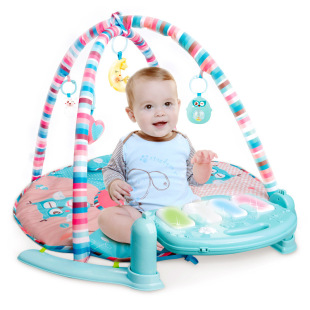 Baby pedal piano fitness rack game blanket early education puzzle 0-1 years old newborn toys boys and girls light effect