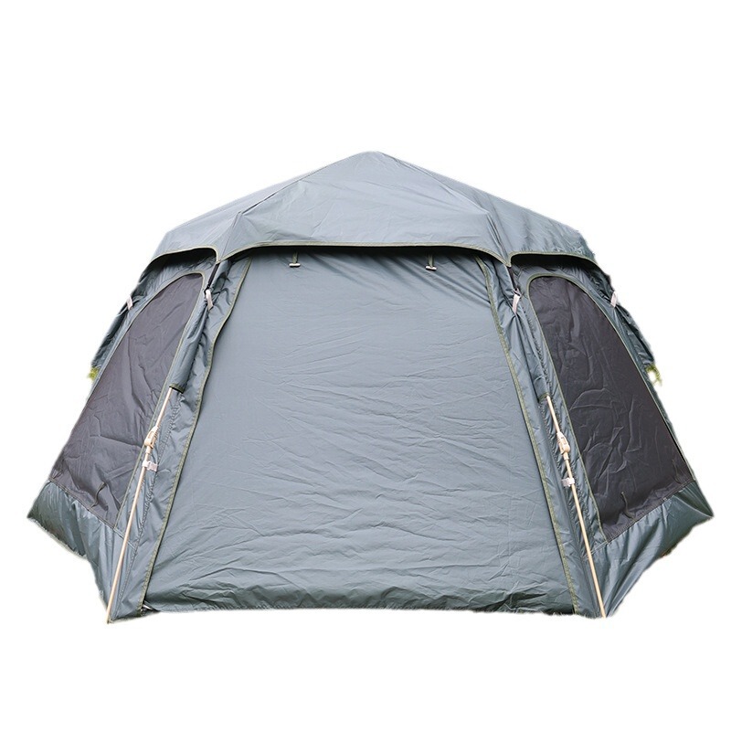 テント屋外キャンプビーチポータブル折り畳み全自動速開六角帳キャンプ雨水防止日焼け止め卸売り|undefined