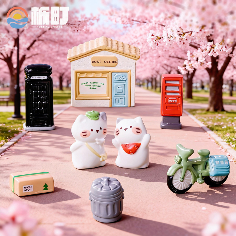 Micro Landscape Creative Retro Post Office Kitten DIY Dollhouse Miniature Scene Home Decoration Ornaments Desktop Ornaments Micro Landscape Creative Retro Post Office Kitten DIY Dollhouse Miniature Scene Home Decoration Ornaments Desktop Ornaments