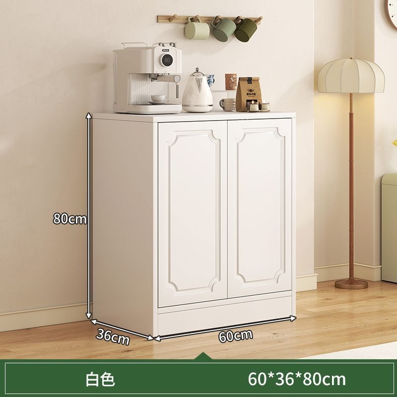 Gabinete de comedor de oficina pequeño armario de té armario de madera armario de viento de crema todo en un armario de almacenamiento de almacenamiento de viento de crema mesa de té
