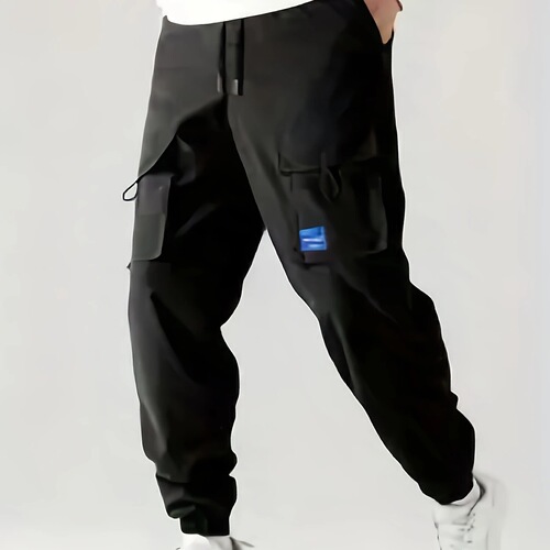 Men's Work Pants Exclusive American Euro Size Amazon Tm Shein European Casual Pants Black Yellow