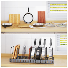 【一件代发】多层厨房伸缩锅架家居用品桌面置物架创意铁艺置物架
