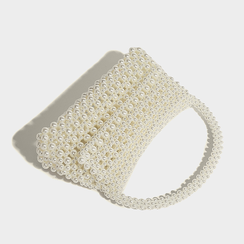 Stile francese nuovo a mano perla cava autunno e inverno luce lusso moda versatile nicchia spalla singola diagonale_voghion.com