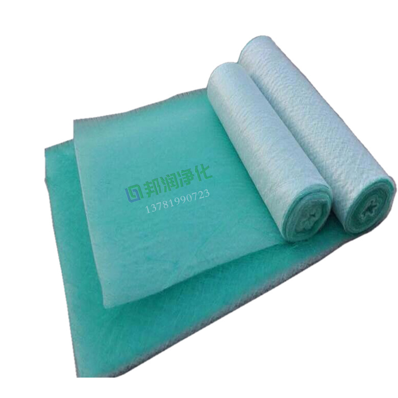 喷漆车间漆雾过滤棉玻璃纤维棉阻漆网地棉玻纤毡油漆过滤棉绿白棉