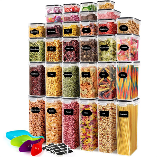 Cross-border PP material fresh box sealing can refrigerator kitchen food can storage jar for grains and beans storage jar snack organizer